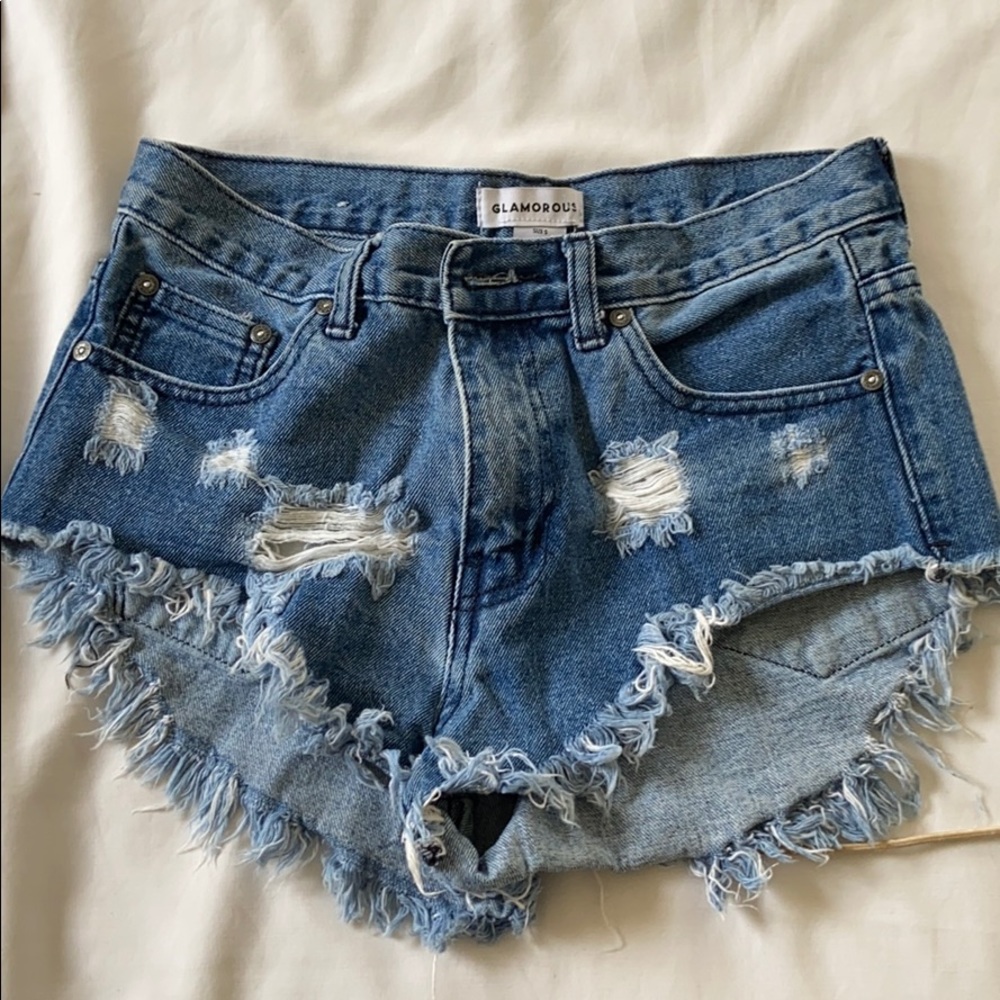 Mid rise shorts